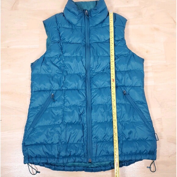 REI Co-op Women's Sz M Teal Puffer Vest 650 Down Lightweight Quilted Blue Green - Picture 4 of 8